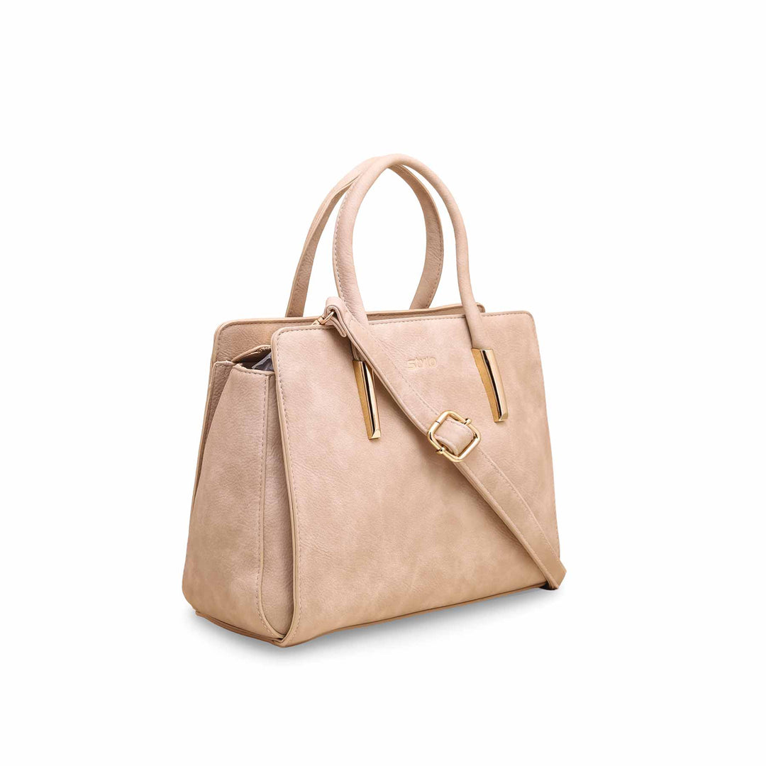 Beige Formal Hand Bag P36131