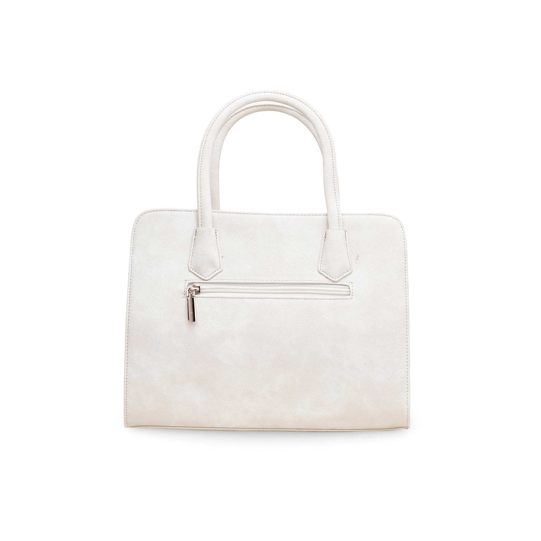 White Formal Hand Bag P36133