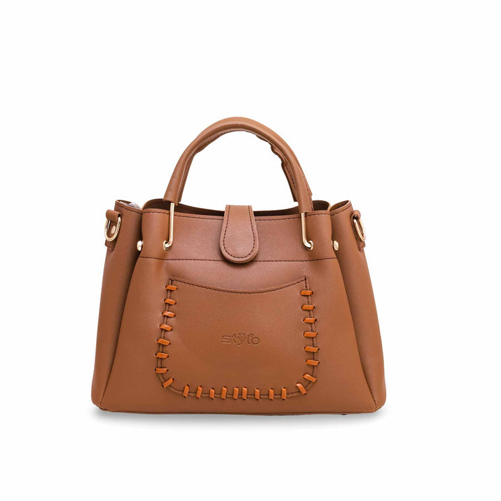 Brown Formal Hand Bag P53395