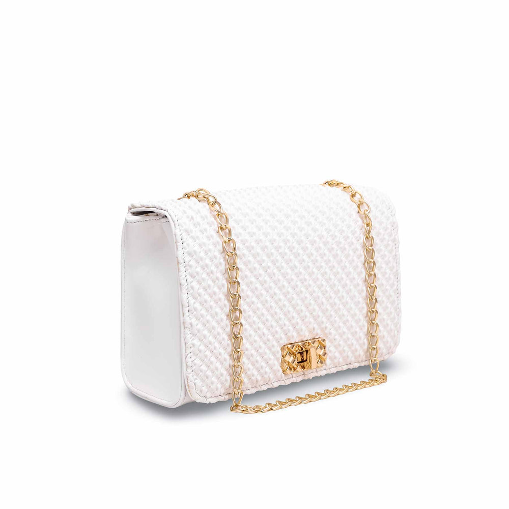 White Formal Shoulder Bag P54541