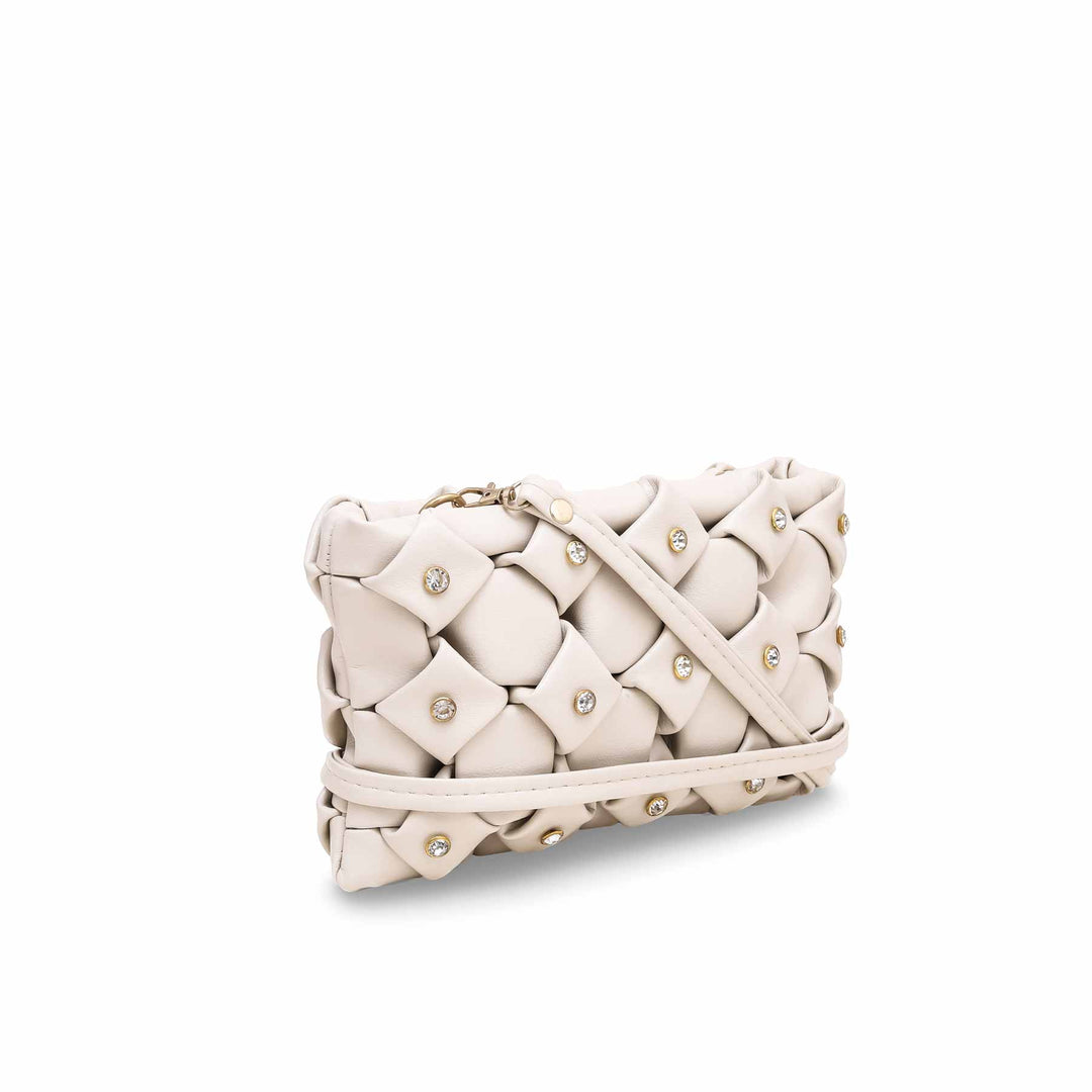 White Casual Clutch P55364