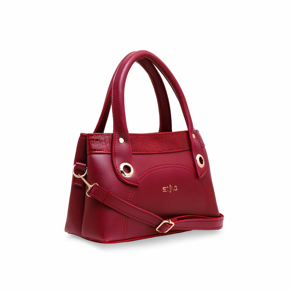 Maroon Formal Hand Bag P55379