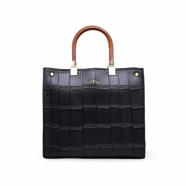 Black Formal Hand Bag P55472