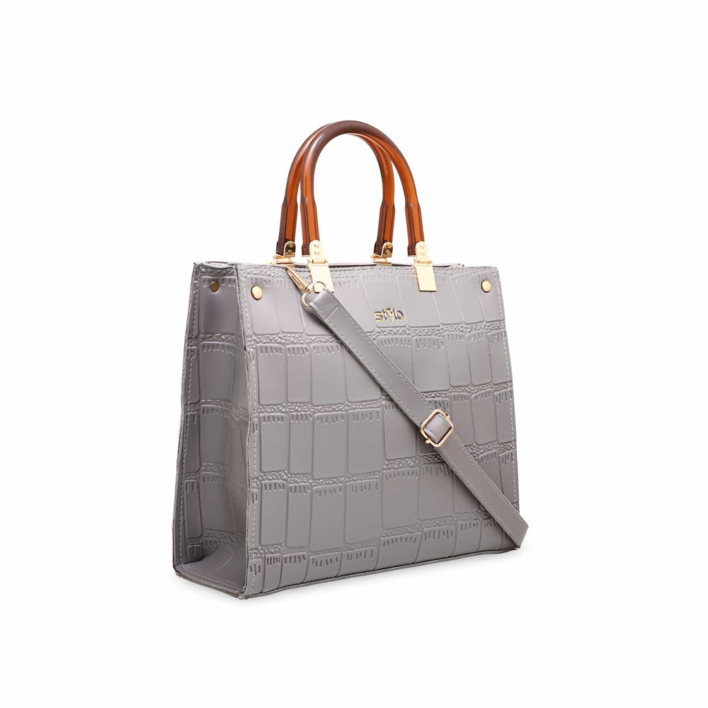 Grey Formal Hand Bag P55472