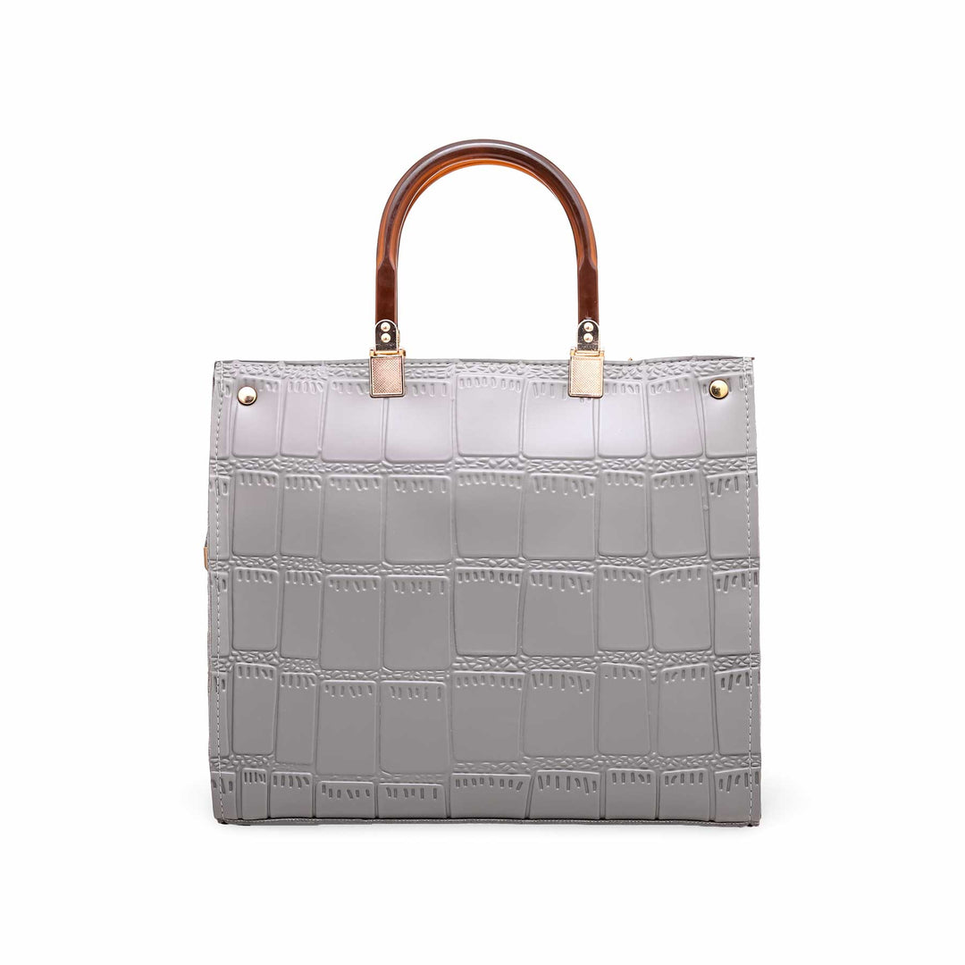 Grey Formal Hand Bag P55472