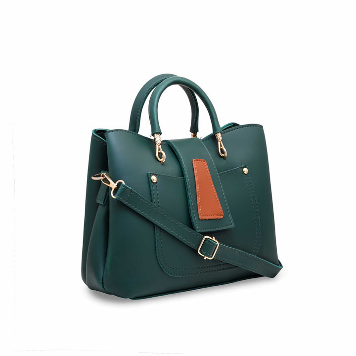 Green Formal Hand Bag P55474