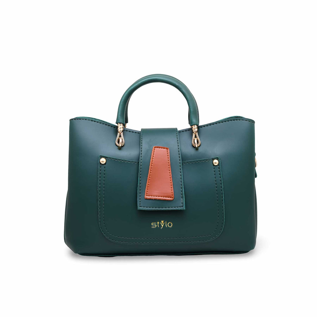 Green Formal Hand Bag P55474