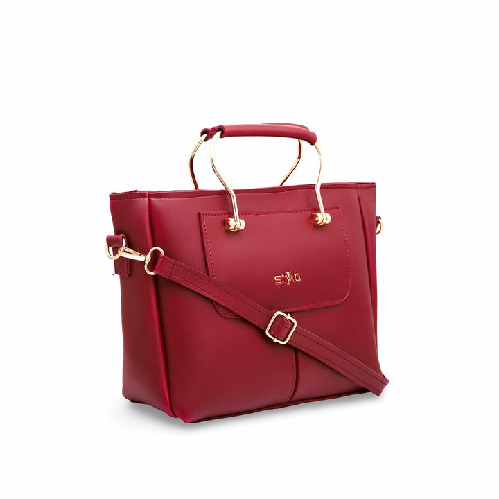 Maroon Formal Hand Bag P55475