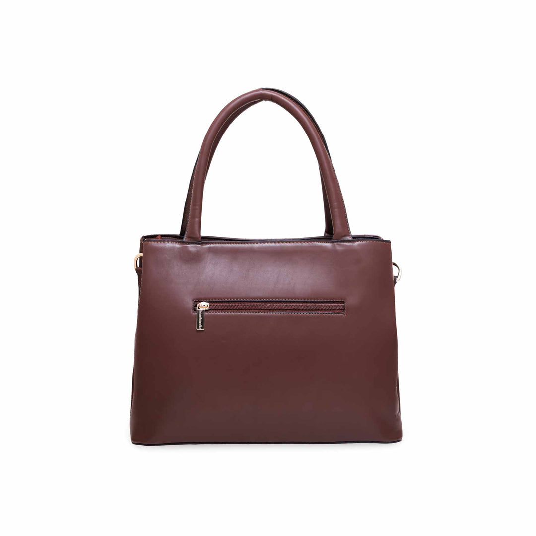 Brown Formal Hand Bag P55515