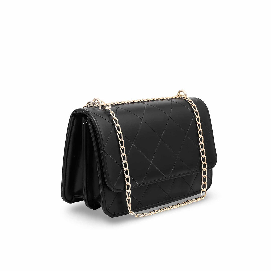 Black Casual Shoulder Bag P55522