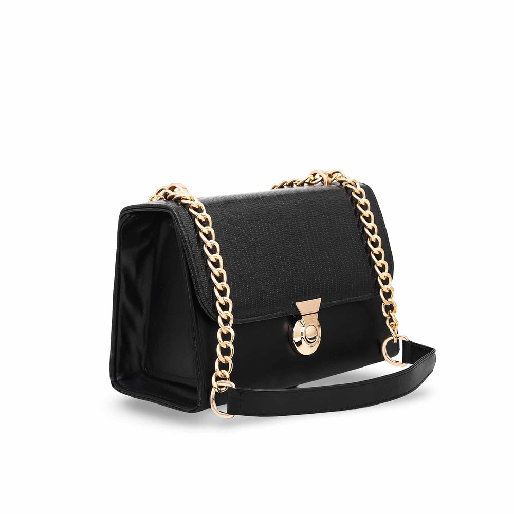 Black Formal Shoulder Bag P55569