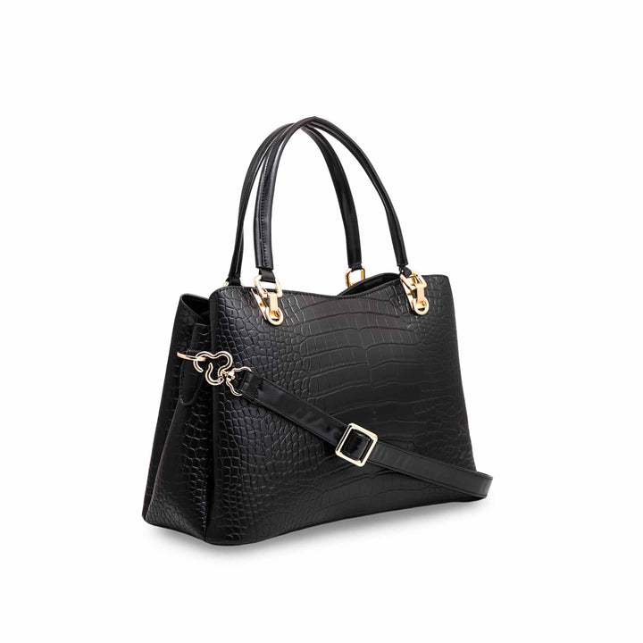 Black Formal Hand Bag P55578