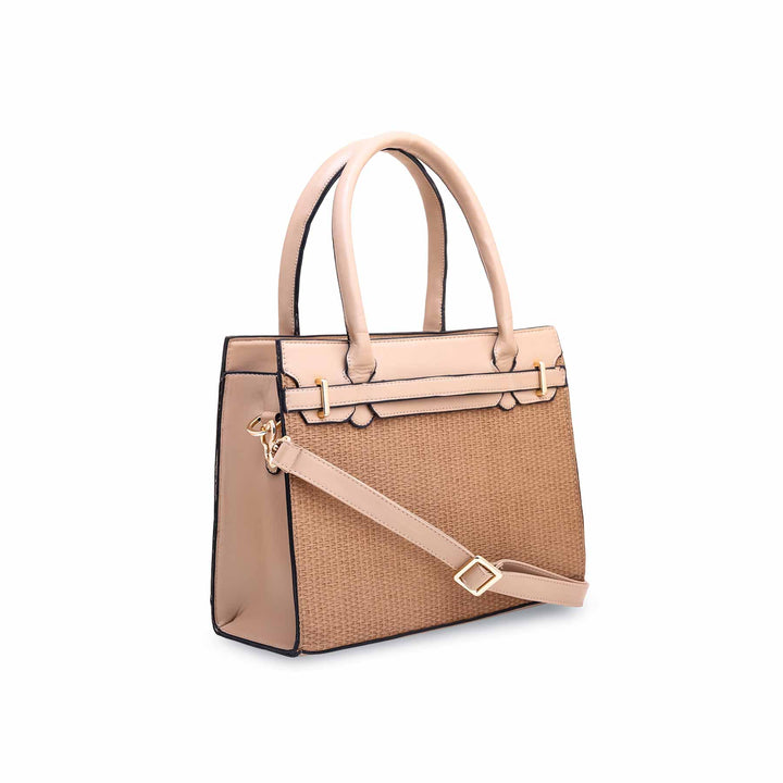 Beige Formal Hand Bag P55580