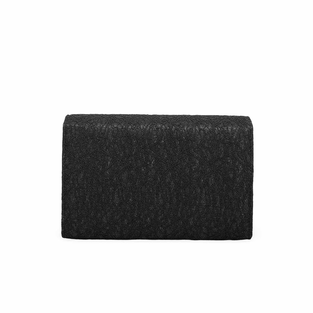 Black Fancy Clutch P55592