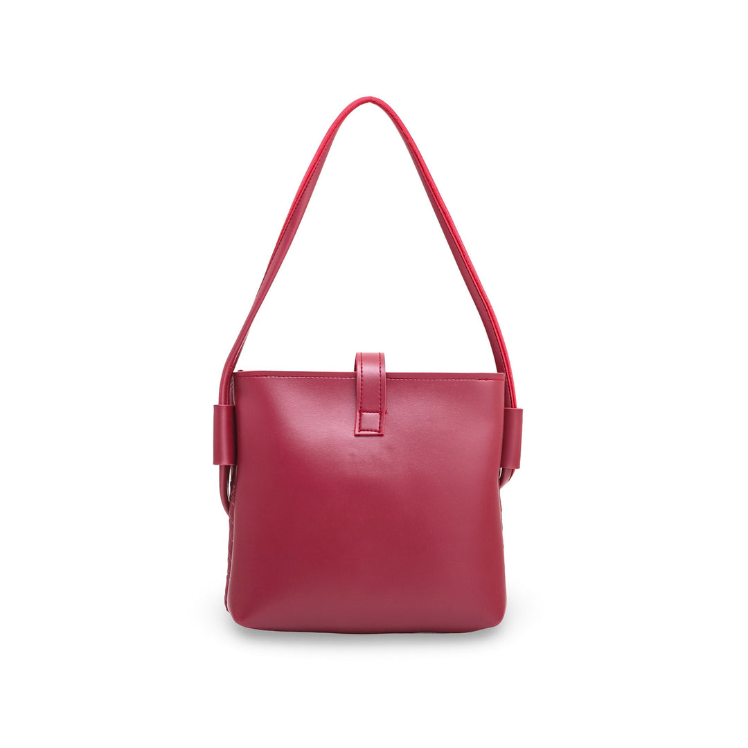 Maroon Formal Shoulder Bag P56019