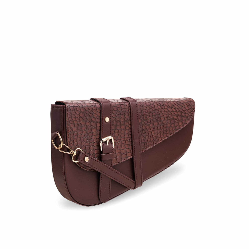 Brown Formal Shoulder Bags P56095