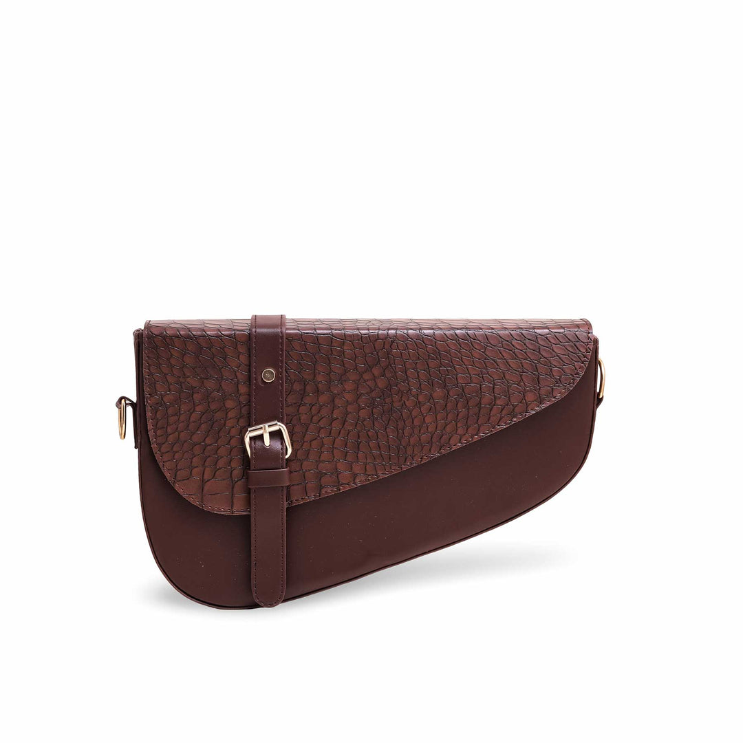 Brown Formal Shoulder Bag P56095