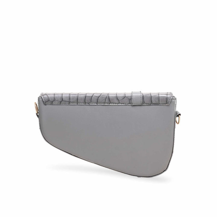 Grey Formal Shoulder Bags P56095