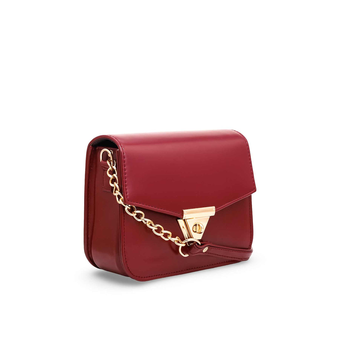 Maroon Formal Shoulder Bag P56100