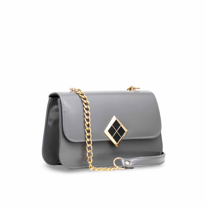 Grey Formal Shoulder Bag P56101