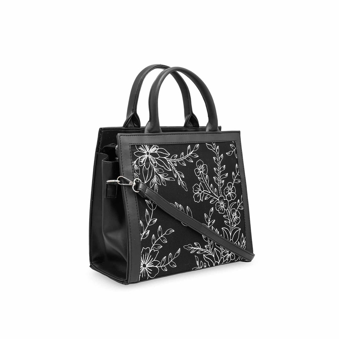 Black Casual Hand Bag P56169