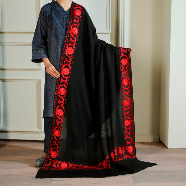 Black Winter Shawl PN4120