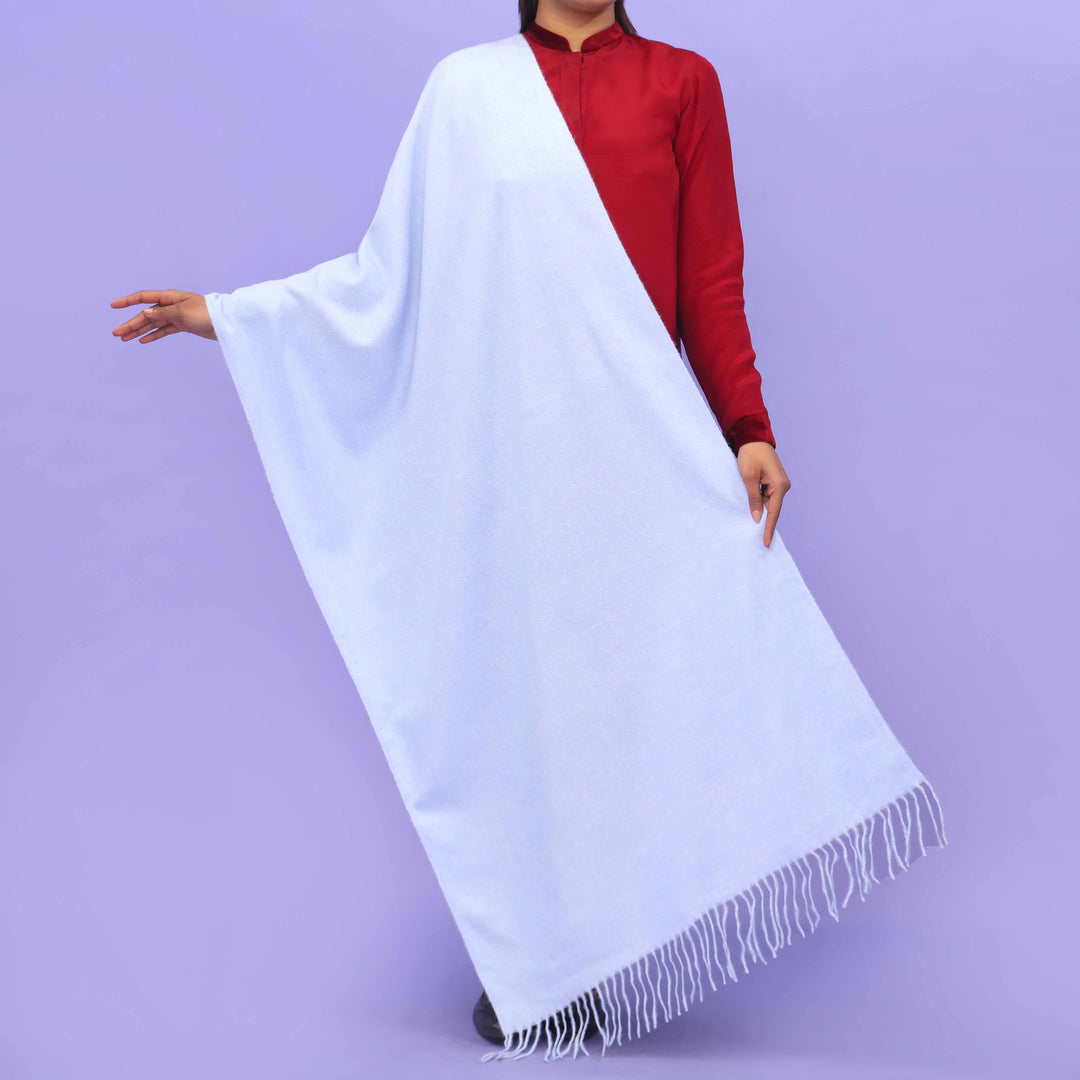 Sky Blue Acrylic Winter Shawl PN4212