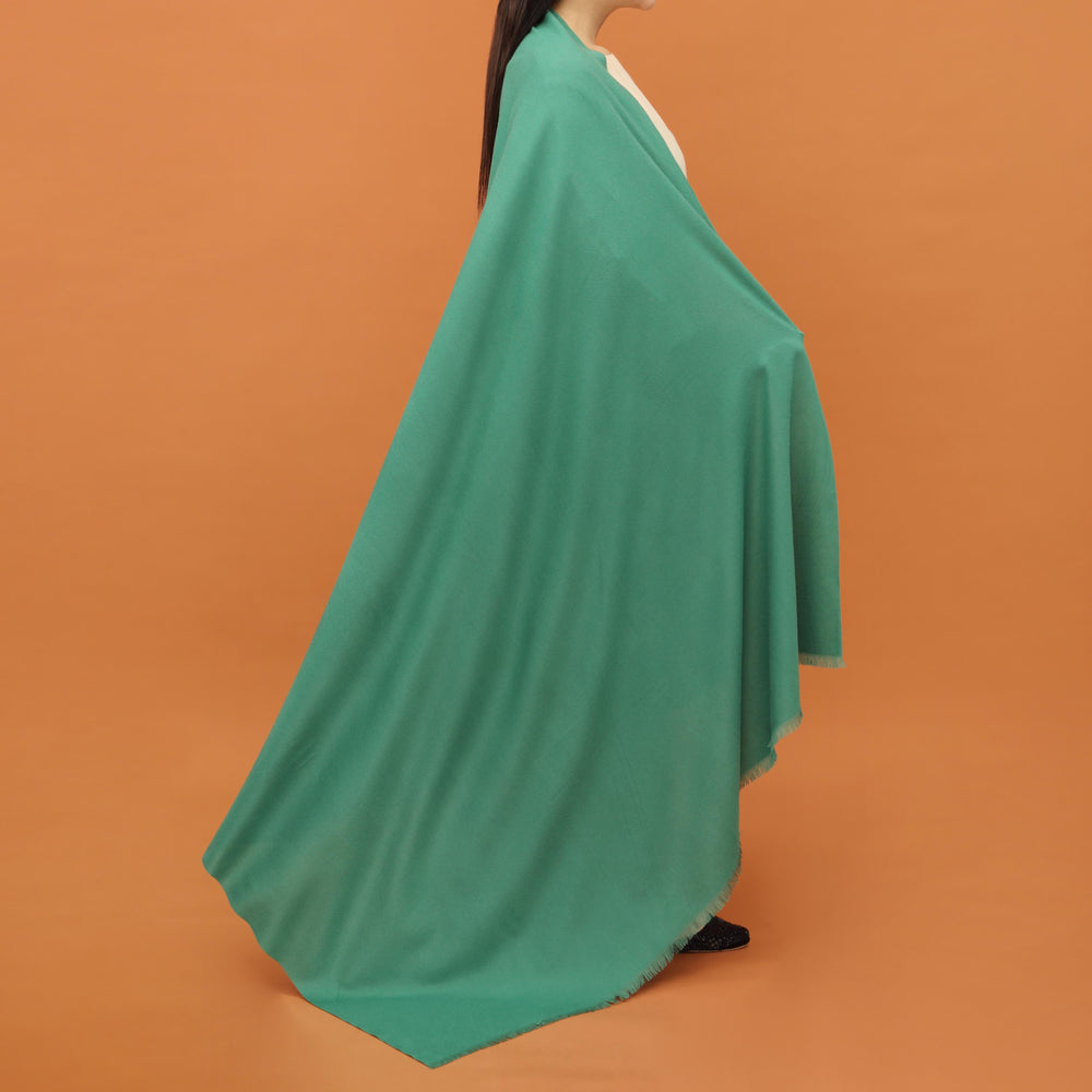 Green Acrylic Winter Shawl PN4301