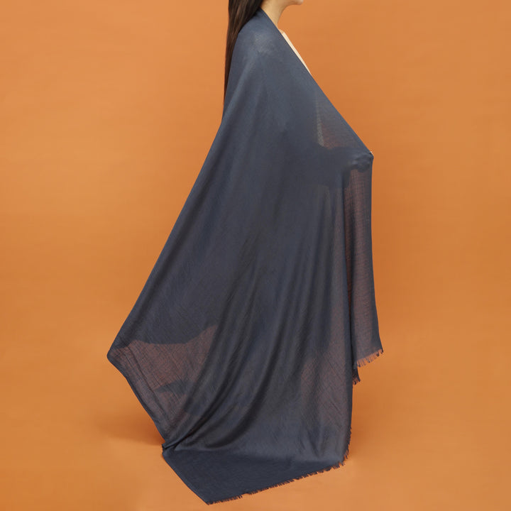 Blue Acrylic Winter Shawl PN4320