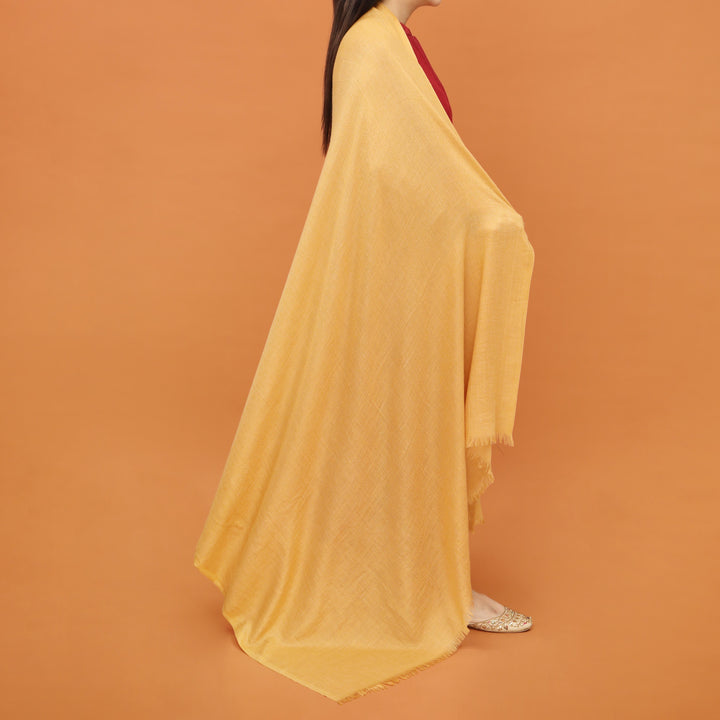 Mustard Acrylic Winter Shawl PN4323