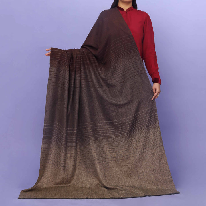 Olive Acrylic Winter Shawl PN4444