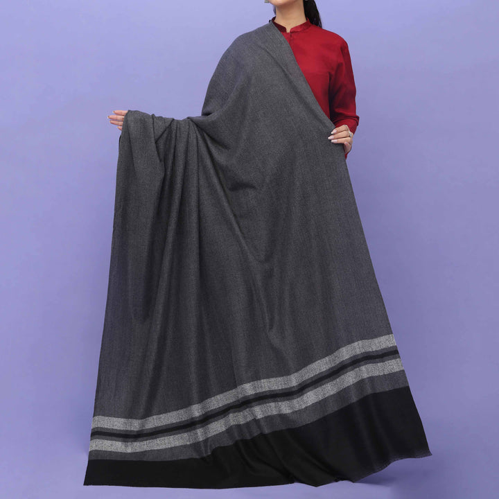 Grey Acrylic Winter Shawl PN4477