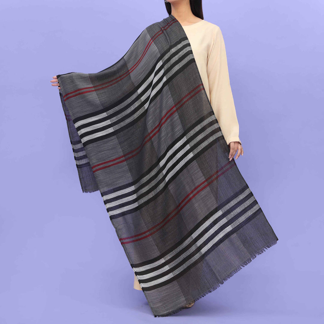 Grey Winter Stole PN4517