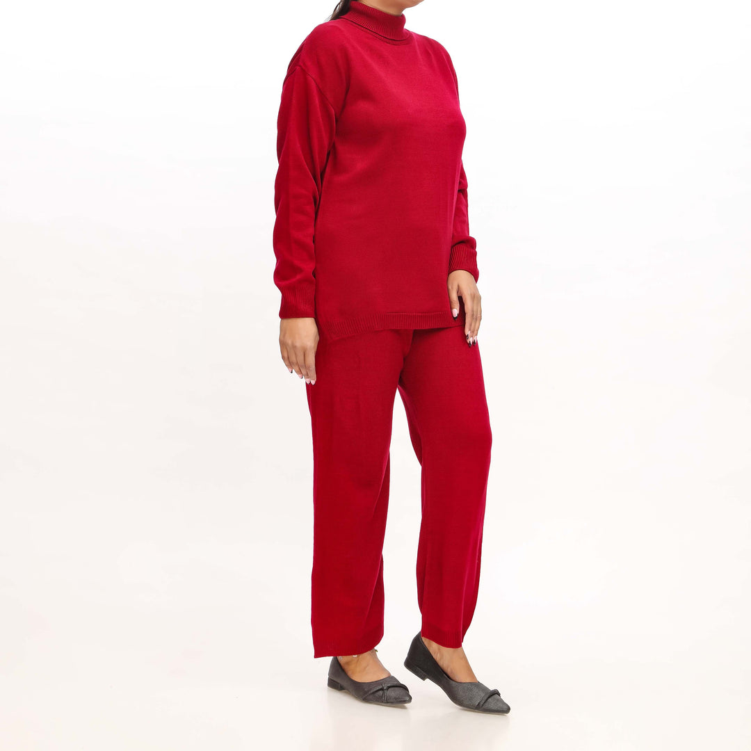 Maroon Thread Sweater Cord Set PN4625