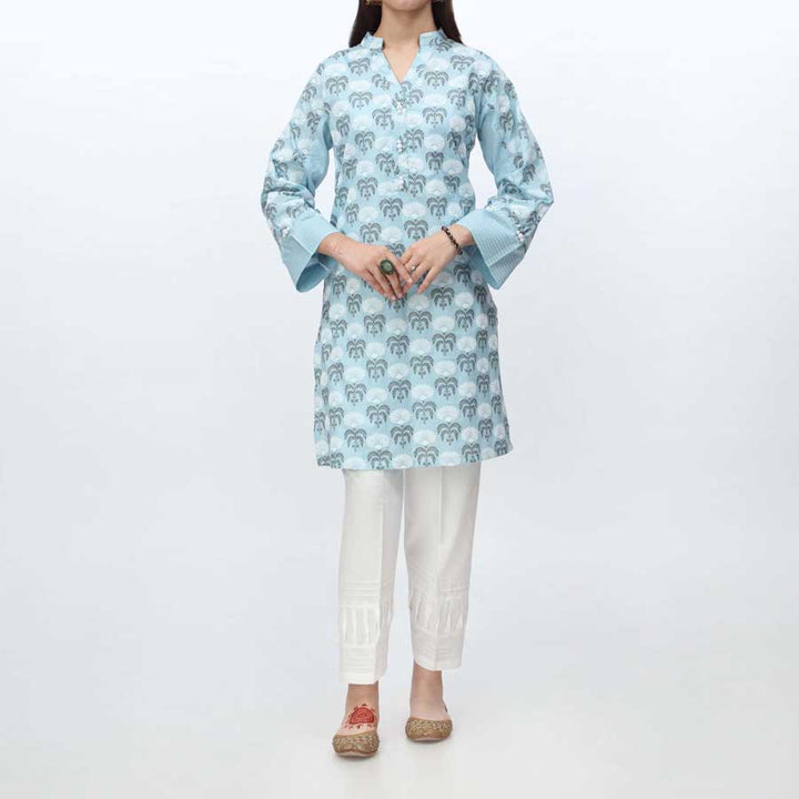 1PC- Puff Printed Cambric Shirt PS4005