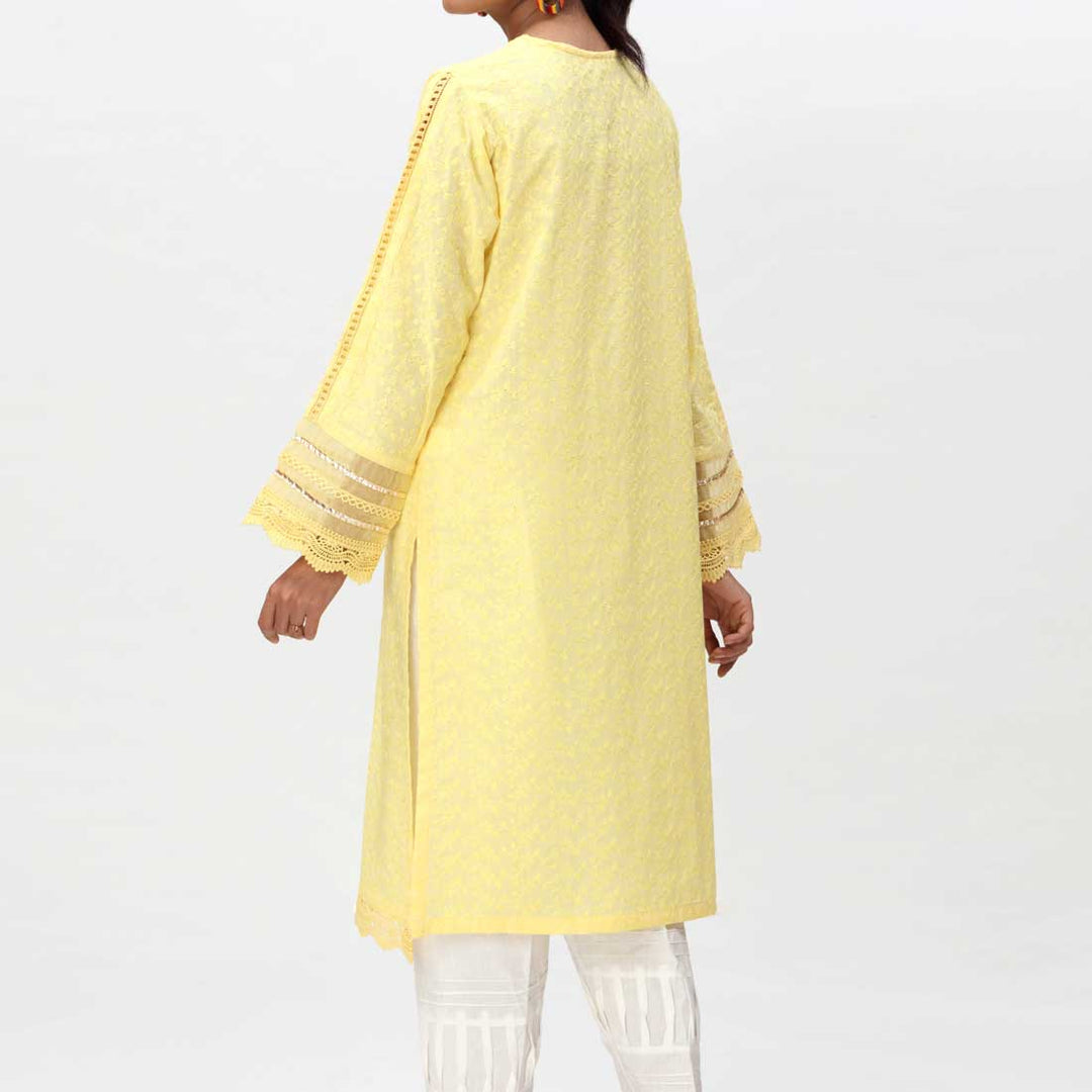 Lemon 1PC- Embroidered ChikanKari Shirt PS4074