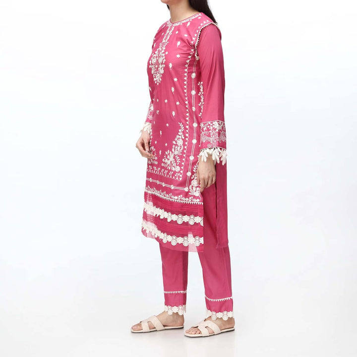 2PC- Embroidered Cambric Suit PS4083