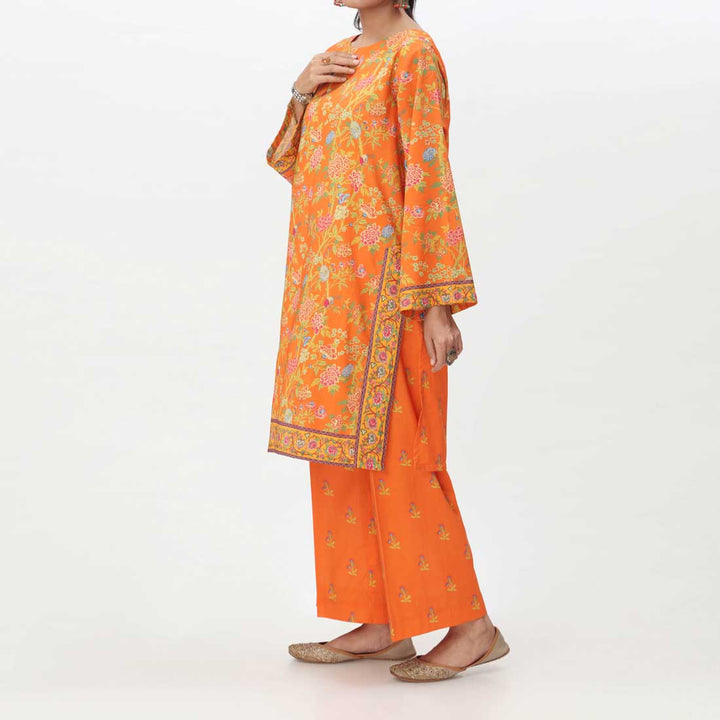 Rust 2PC- Digital Printed Lawn Suit PS4090