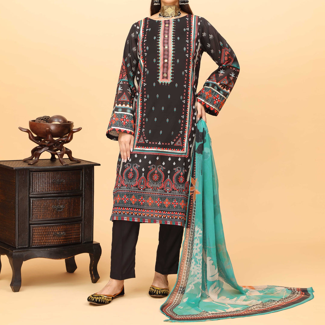 3PC Digital Printed Lawn Suit PS4103