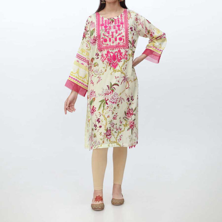 1PC- Embroidered & Digital Printed Lawn Shirt PS4202