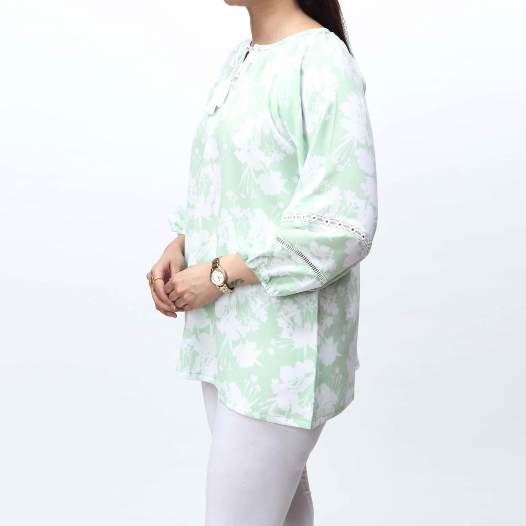 1PC- Printed Grip Silk Top PS4206