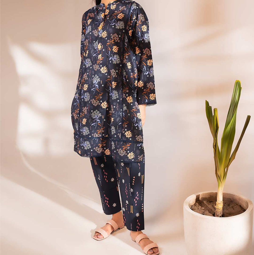 2PC- Digital Printed Cambric Suit PS4276