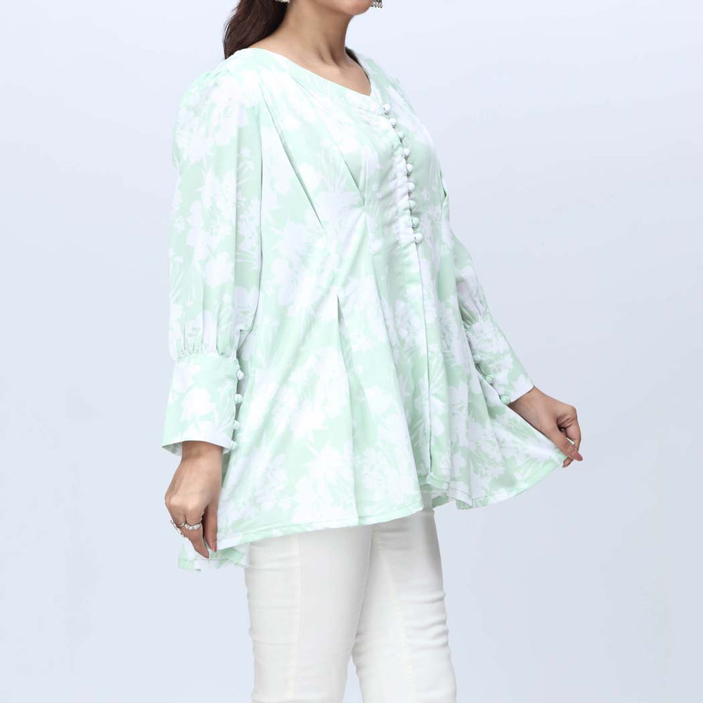 1PC- Printed Grip Silk Top PS4294