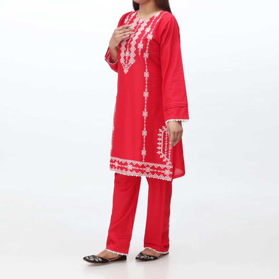 2PC- Embroidered Cambric Suit PS4320