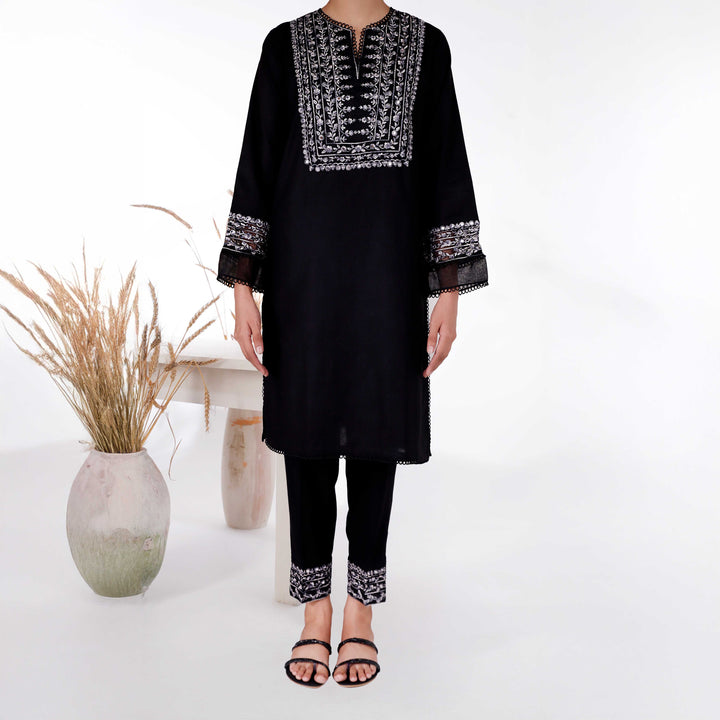 2PC- Embroidered Cambric Suit PS4322