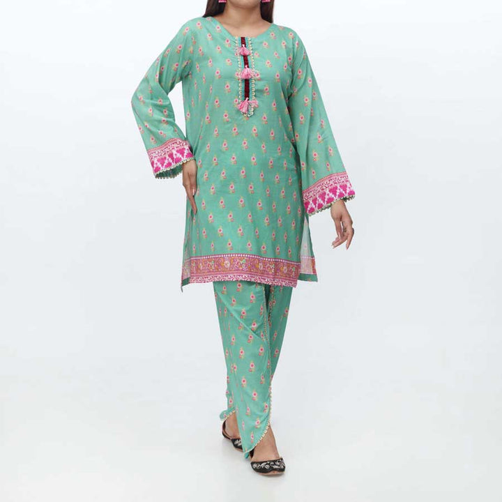 2PC- Digital Printed Lawn Suit PS4347