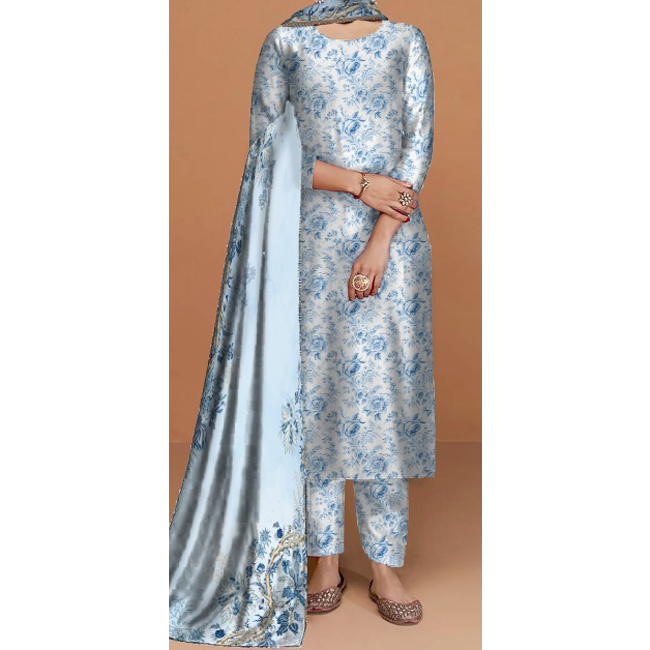 3PC- Unstitched Digital Printed Suit PS4471