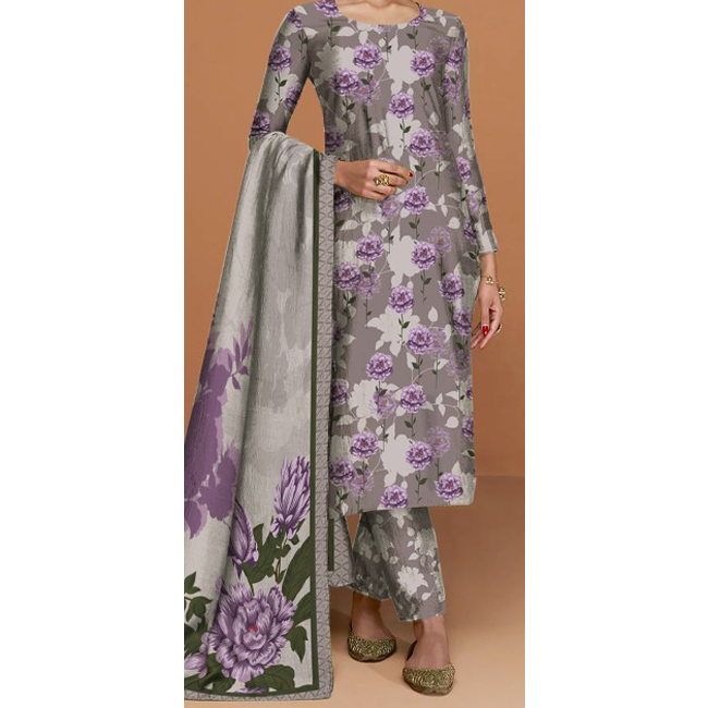 3PC- Unstitched Digital Printed Suit PS4499