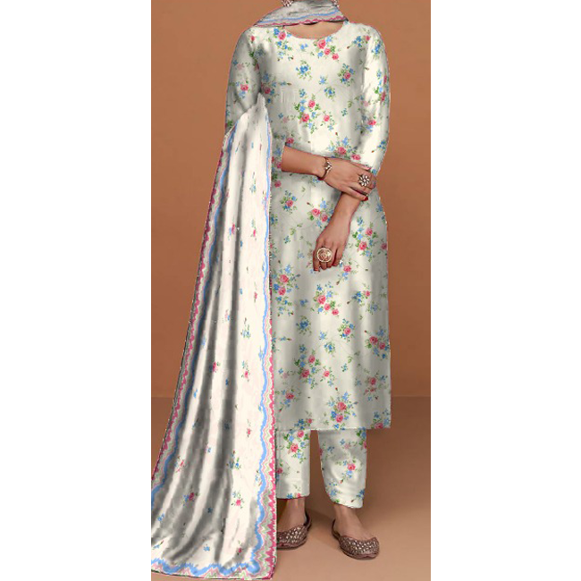 3PC- Unstitched Digital Printed Suit PS4689