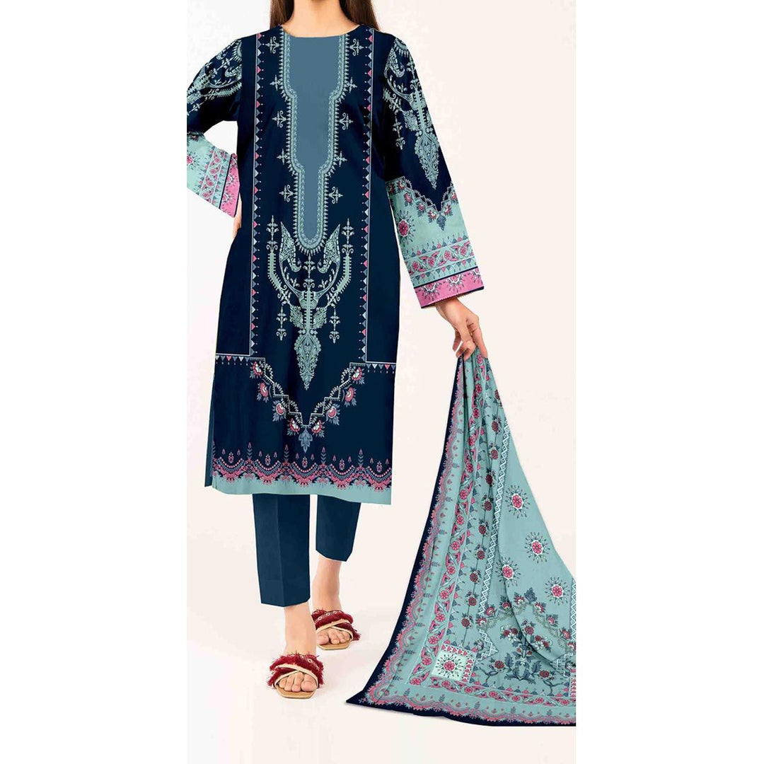 3PC-Digital Printed Lawn Suit  PS4885